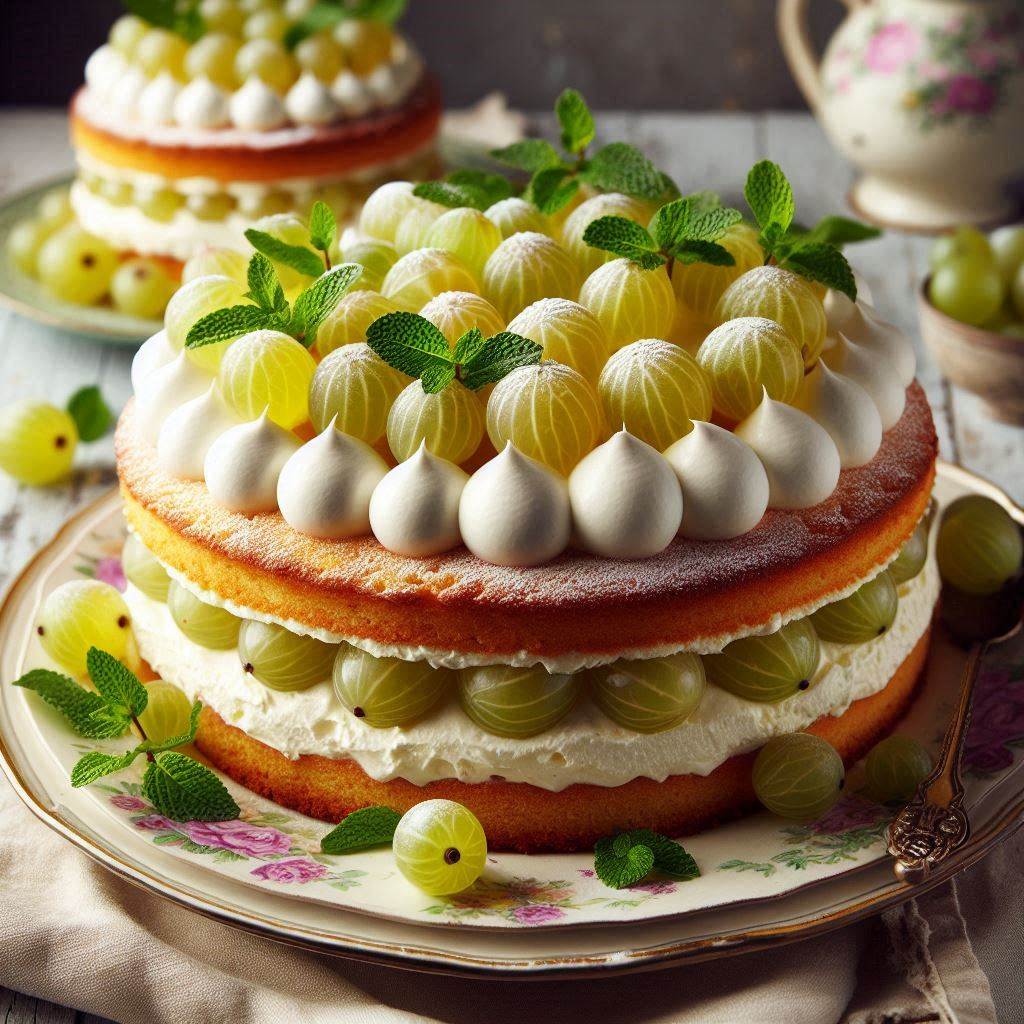 Ciasto z agrestem i budyniem – przepis na pyszny deser